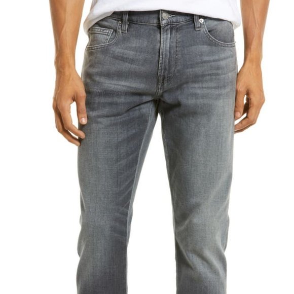 7 For All Mankind "The Stacked Skinny" Jeans Men's Grey Size 36 - Picture 1 of 9